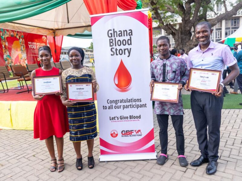 Global Blood Fund essay content winners in Ghana